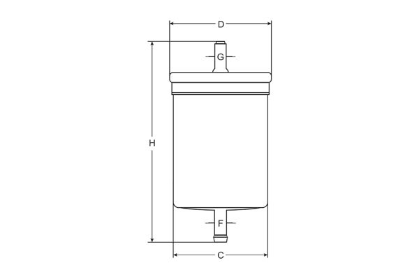 SCT GERMANY Degvielas filtrs ST 741